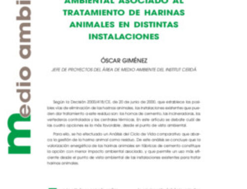 Comparación del efecto ambiental asociado al tratamiento de harinas animales en distintas instalaciones