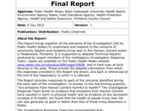 Hanson Cement Investigation: Final Report